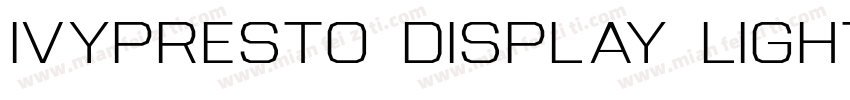 ivypresto display light字体转换
